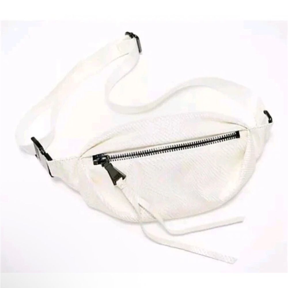 Aimee Kestenberg Leather Convertible Milan‎ Belt Bag Hologram Snake Crossbody
